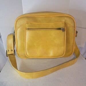 Vintage American Tourister Yellow Shoulder Carry On Travel Bag (SEE Description)